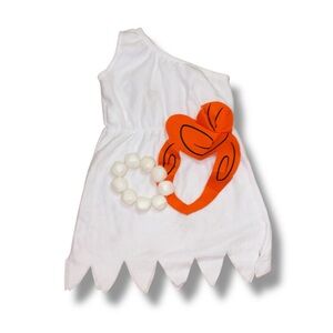White One-Shoulder Wilma Flintstones Costume